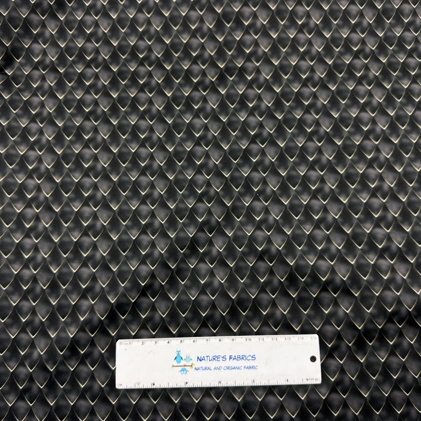 Black Dragon Scales 1 mil PUL Fabric - Made in the USA