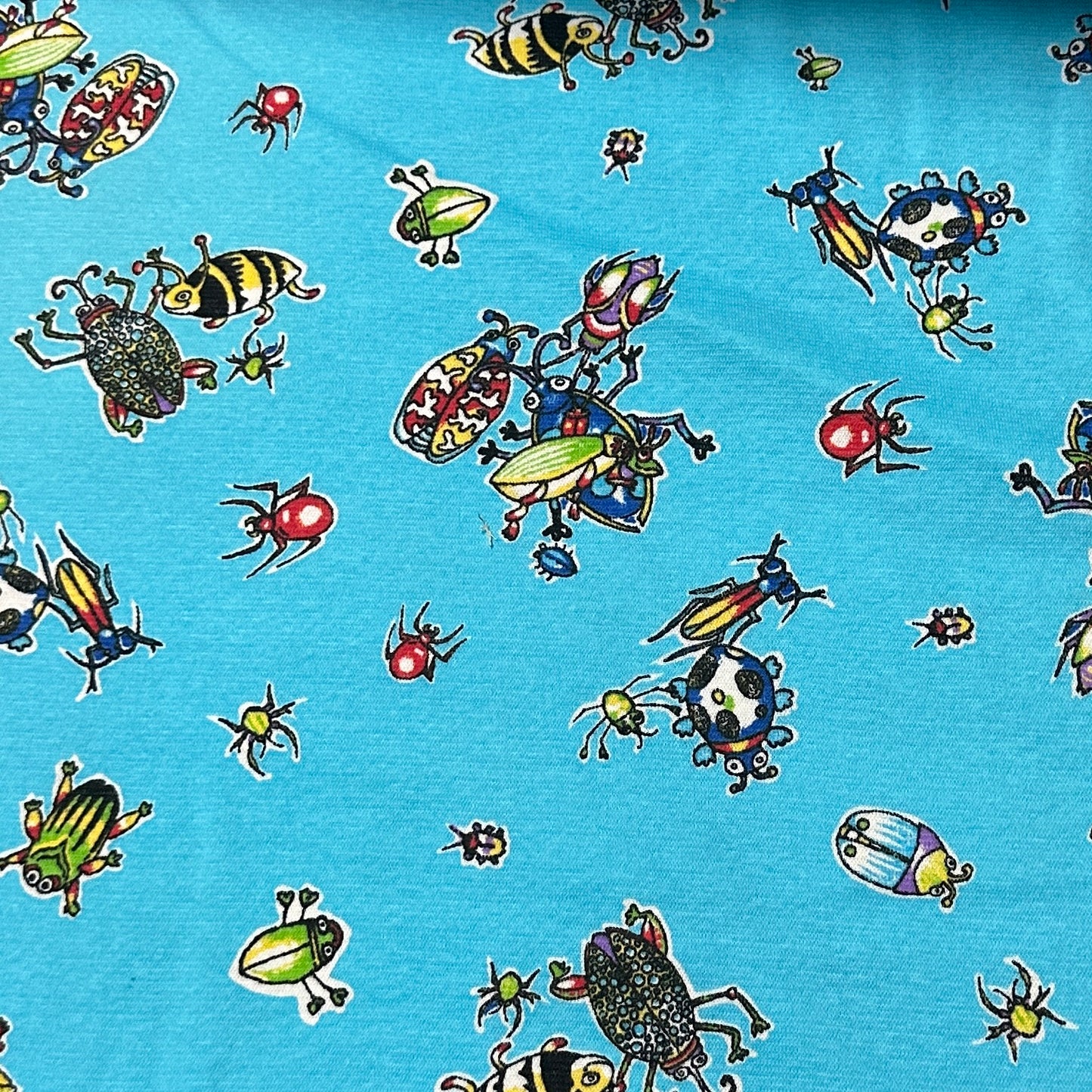 Bugs on Cotton Interlock Fabric