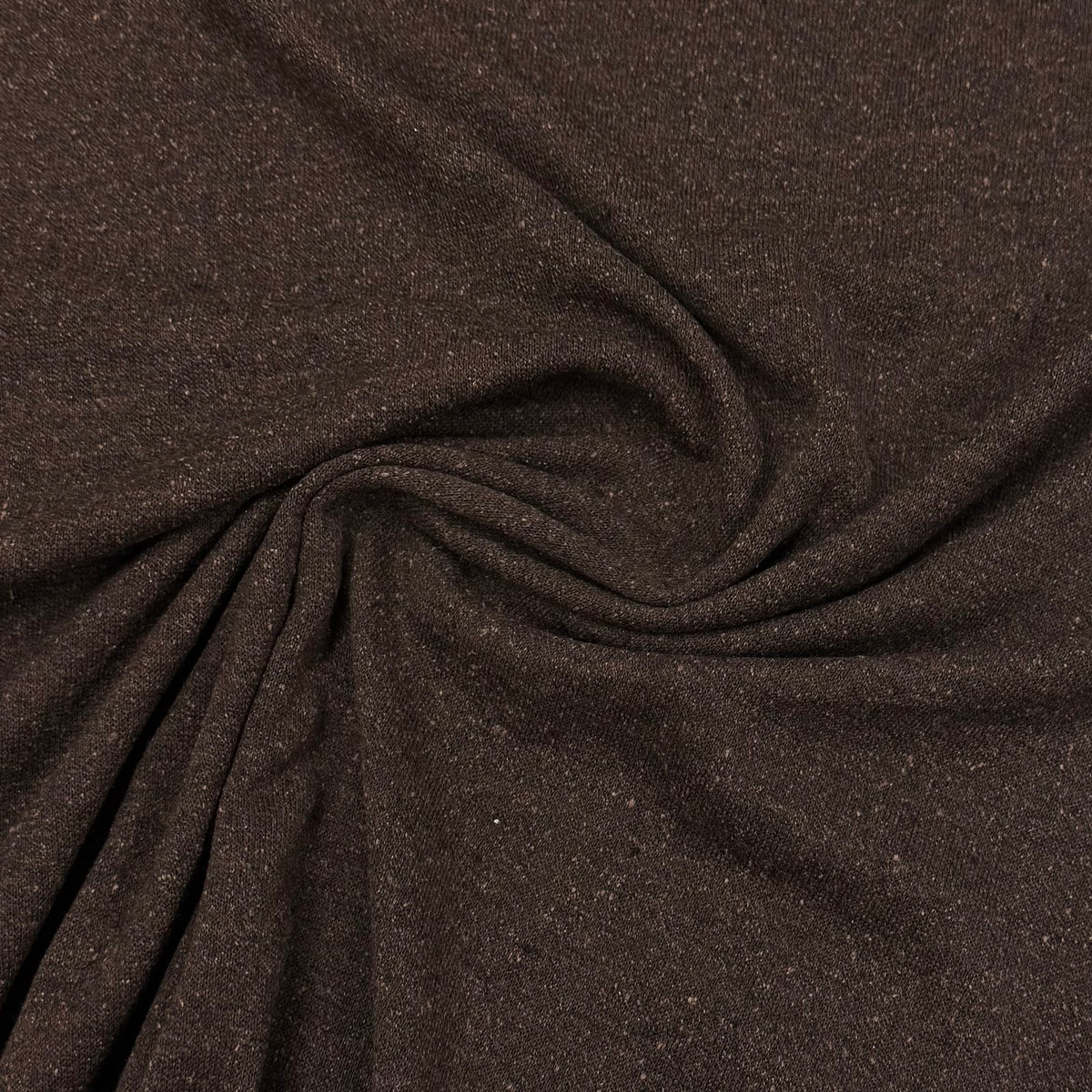 Chocolate Bark Merino Wool Silk Jersey Fabric