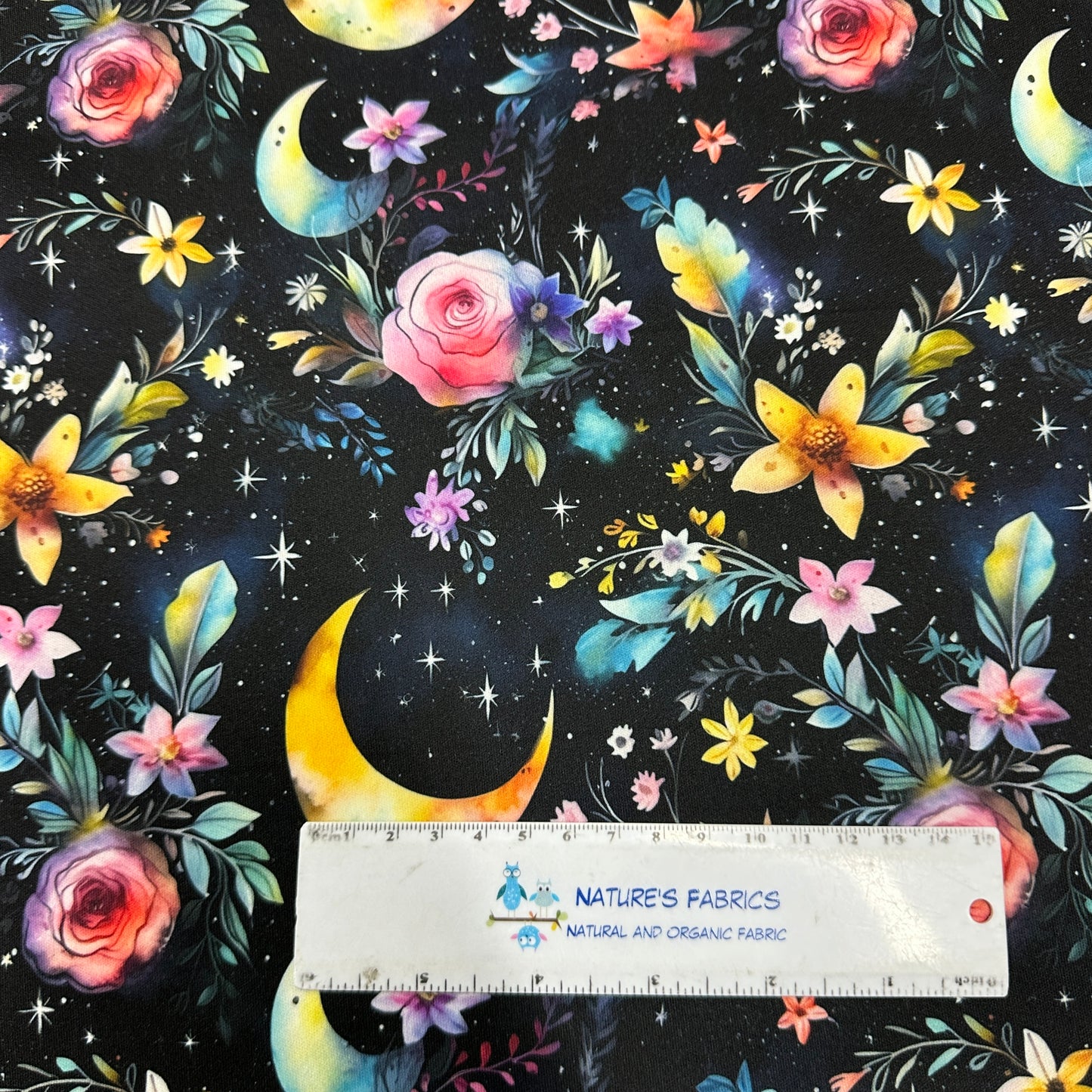 Magic Moon Garden 1 mil PUL Fabric - Made in the USA