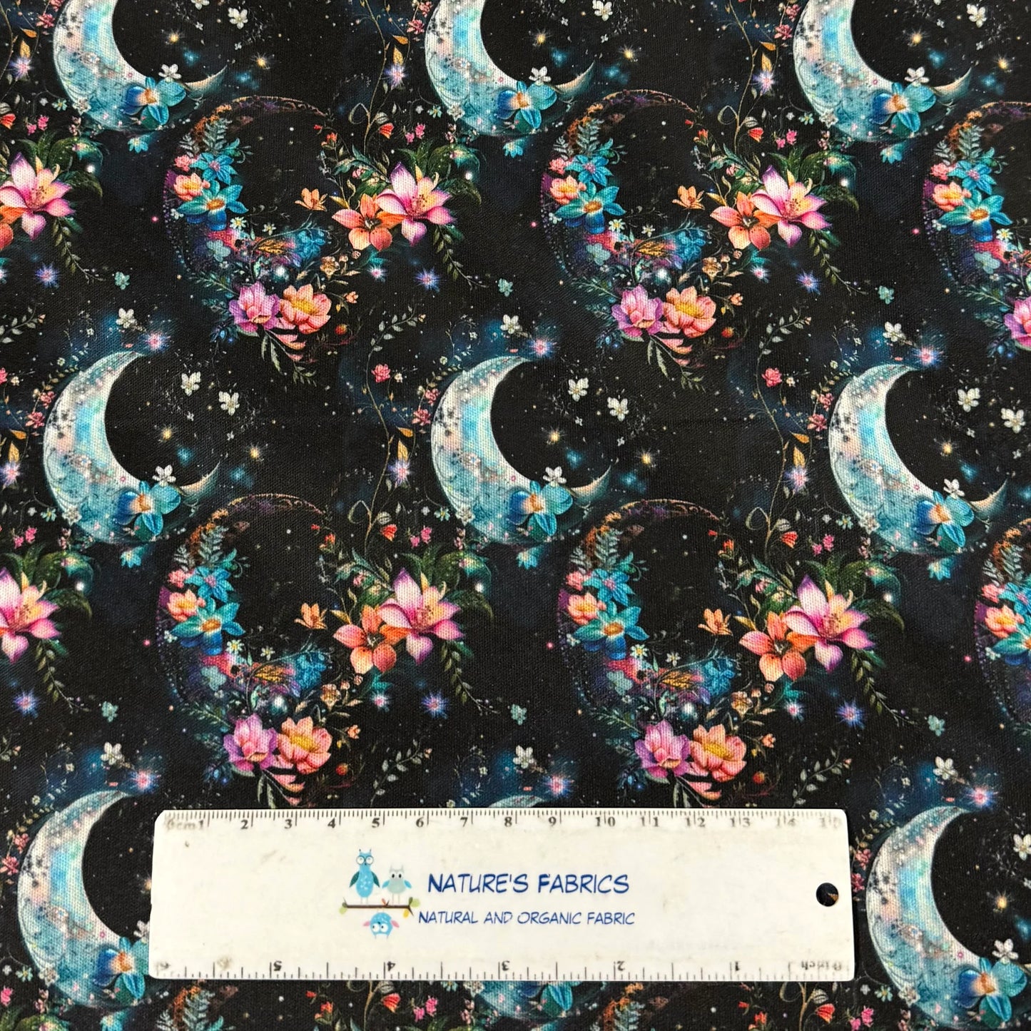 Lunar Flowers 1 mil PUL Fabric - Made in the USA