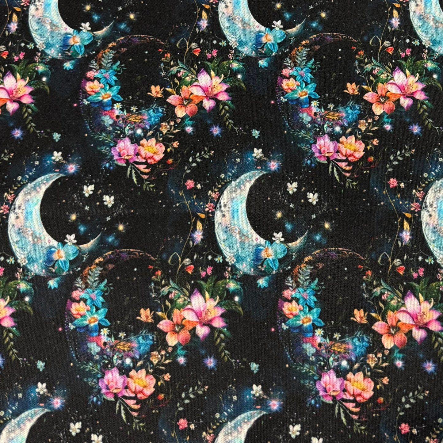 Lunar Flowers 1 mil PUL Fabric - Made in the USA