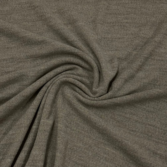Sandstone Merino Wool Jersey Fabric