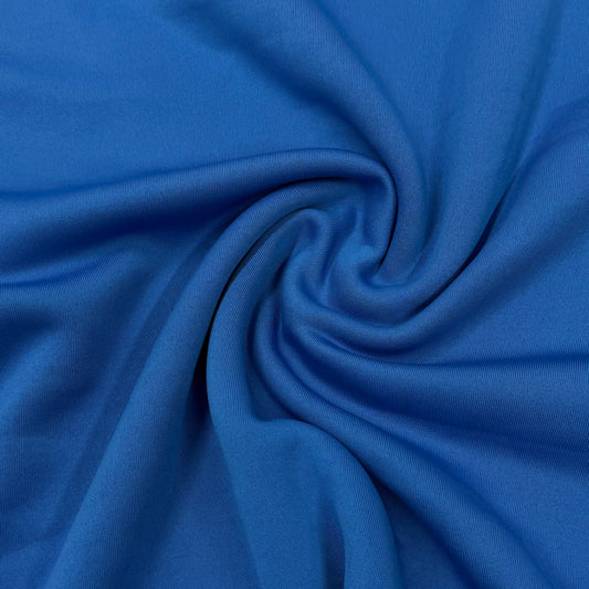 Bright Blue Polyester Fleece Fabric
