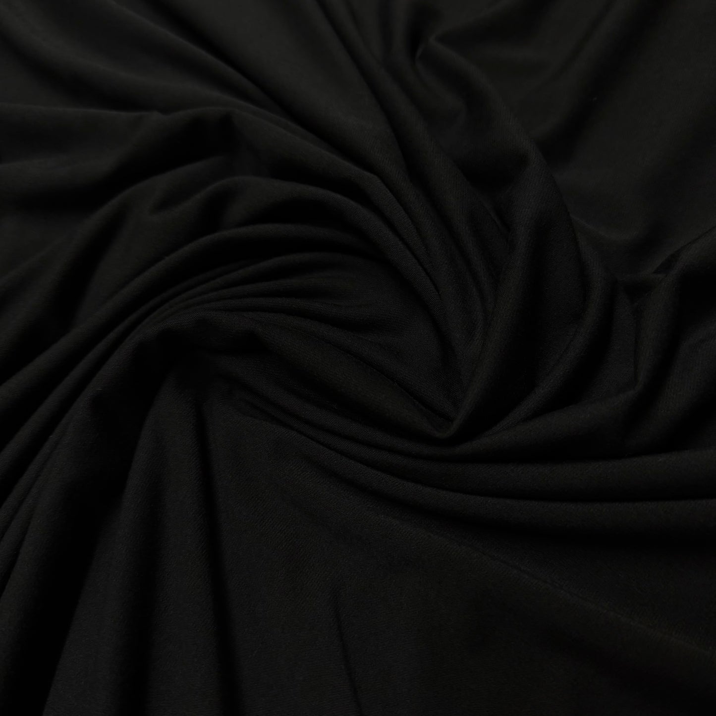 Black Bamboo/Spandex Jersey Fabric - 240 GSM