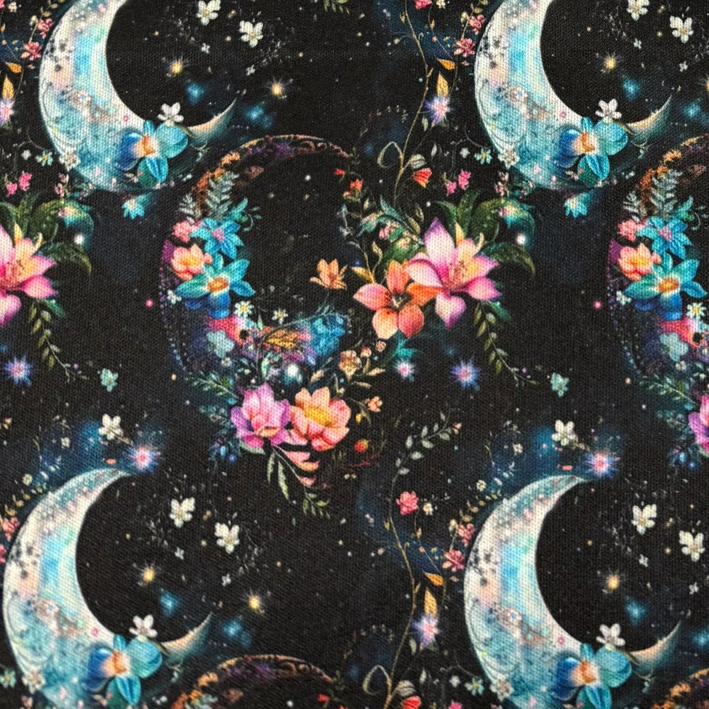 Lunar Flowers 1 mil PUL Fabric - Made in the USA