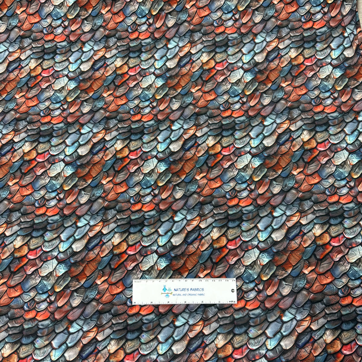 Mystic Dragon Scales Bamboo/Spandex Jersey Fabric