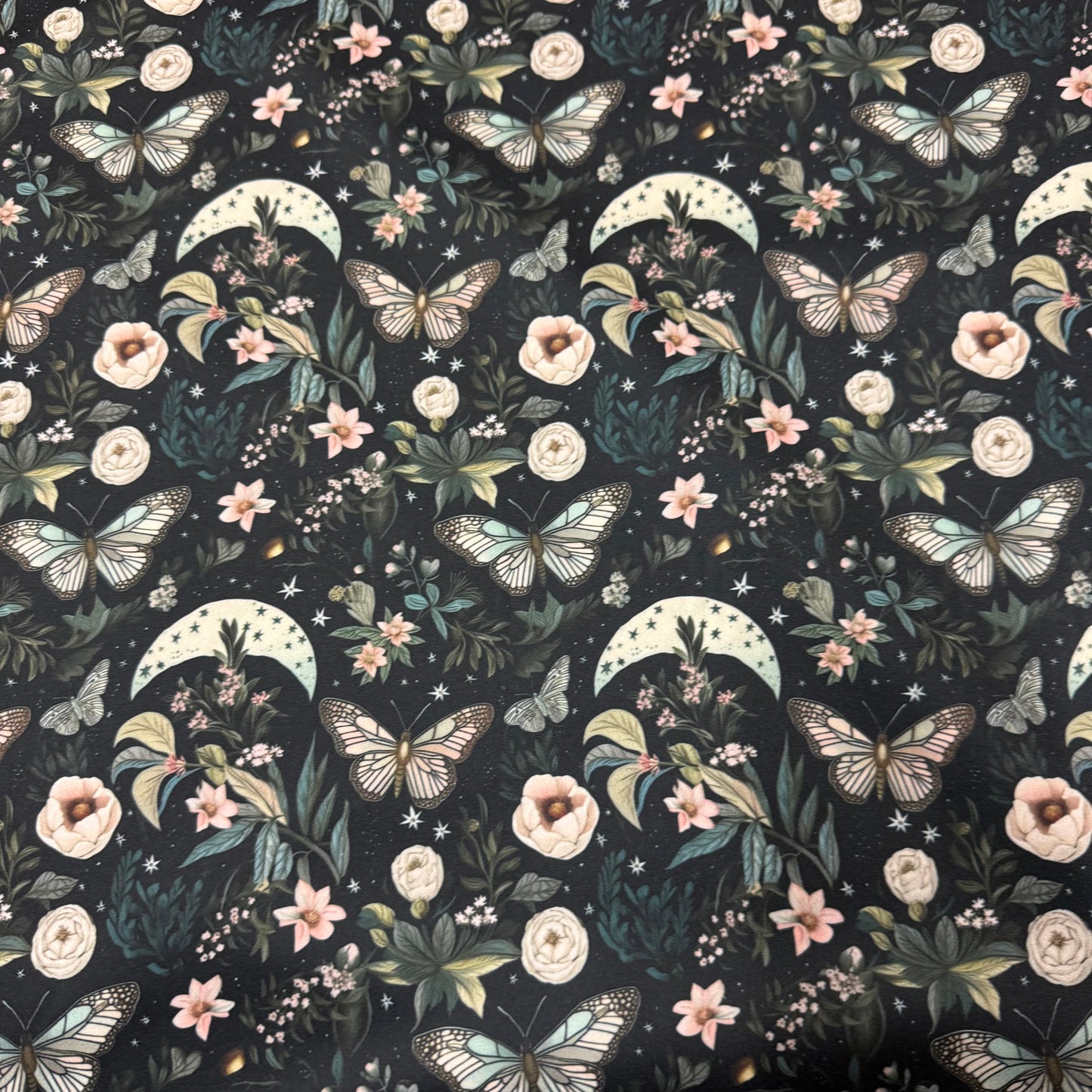 Night Garden on 1 mil PUL Fabric - Made in the USA