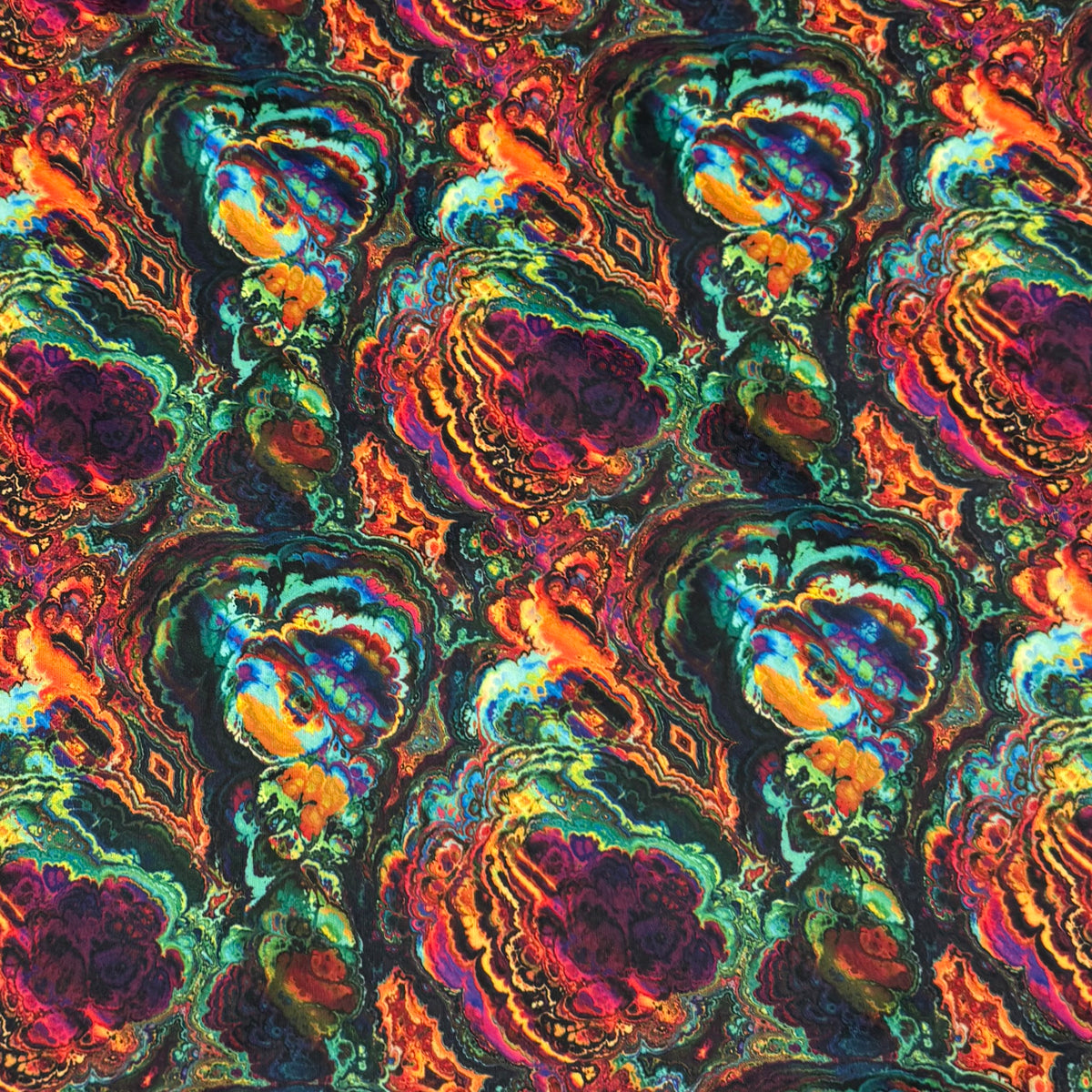 Rainbow Fractal 1 mil PUL Fabric - Made in the USA