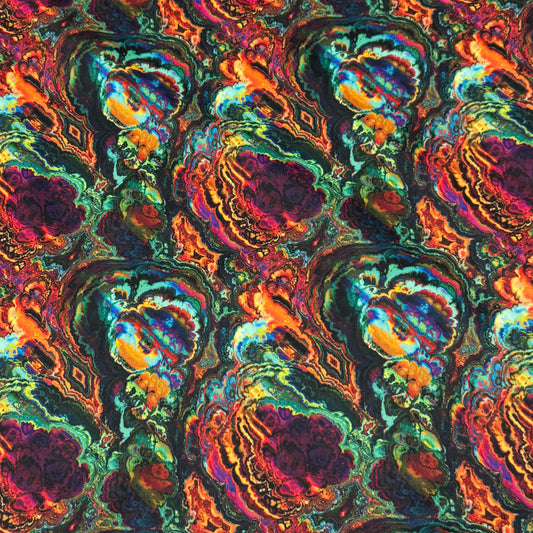 Rainbow Fractal 1 mil PUL Fabric - Made in the USA