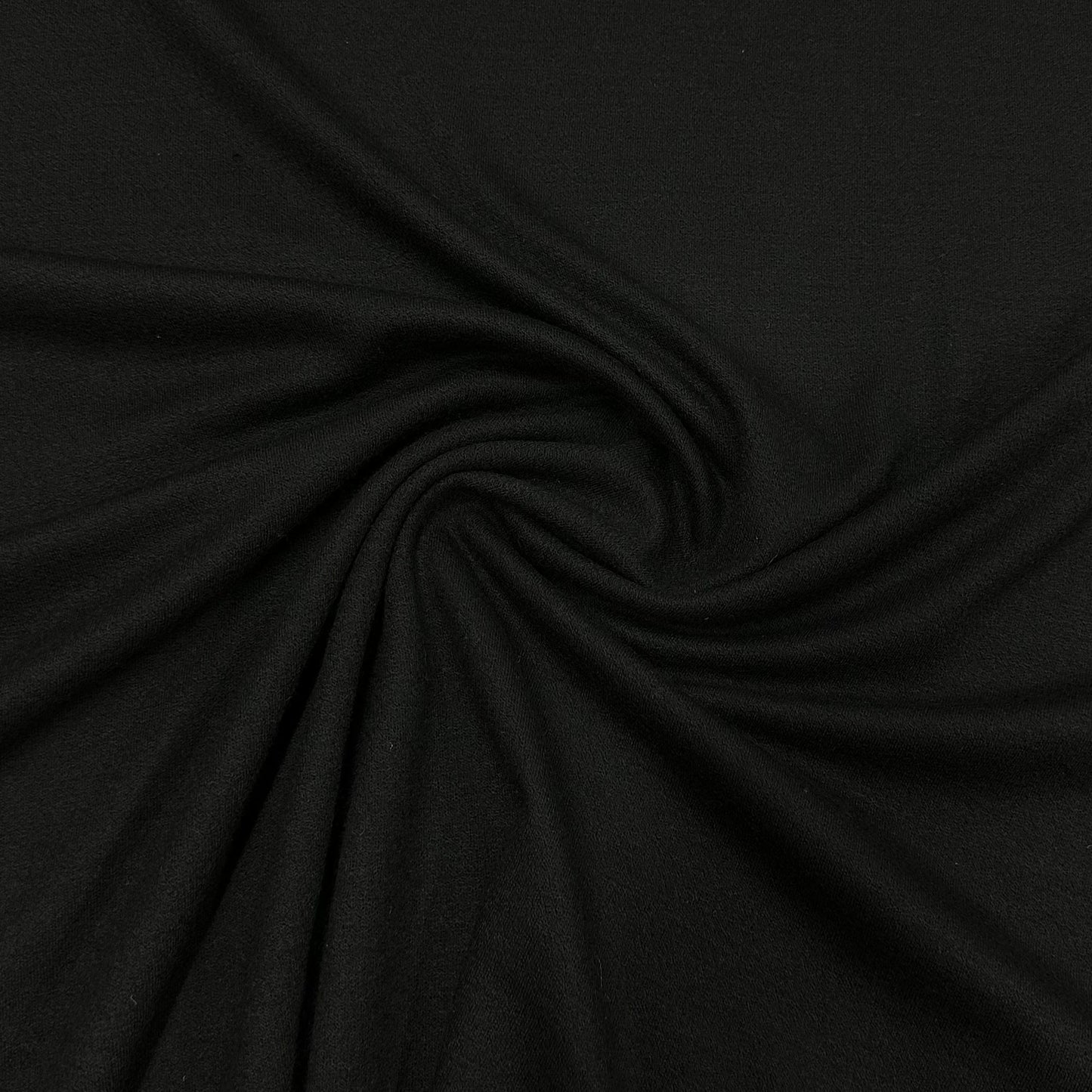 Black 100% Merino Wool Jersey Fabric 200gsm