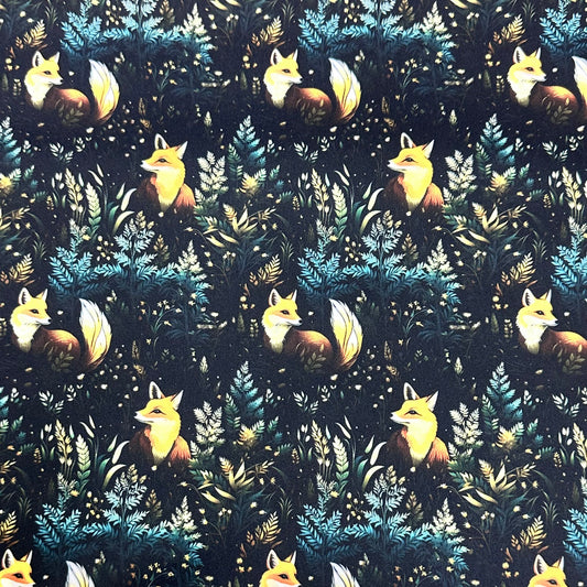 Cottage Foxes 1 mil PUL Fabric - Made in the USA