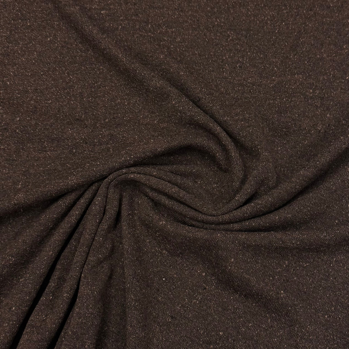 Chocolate Bark Merino Wool Silk Jersey Fabric