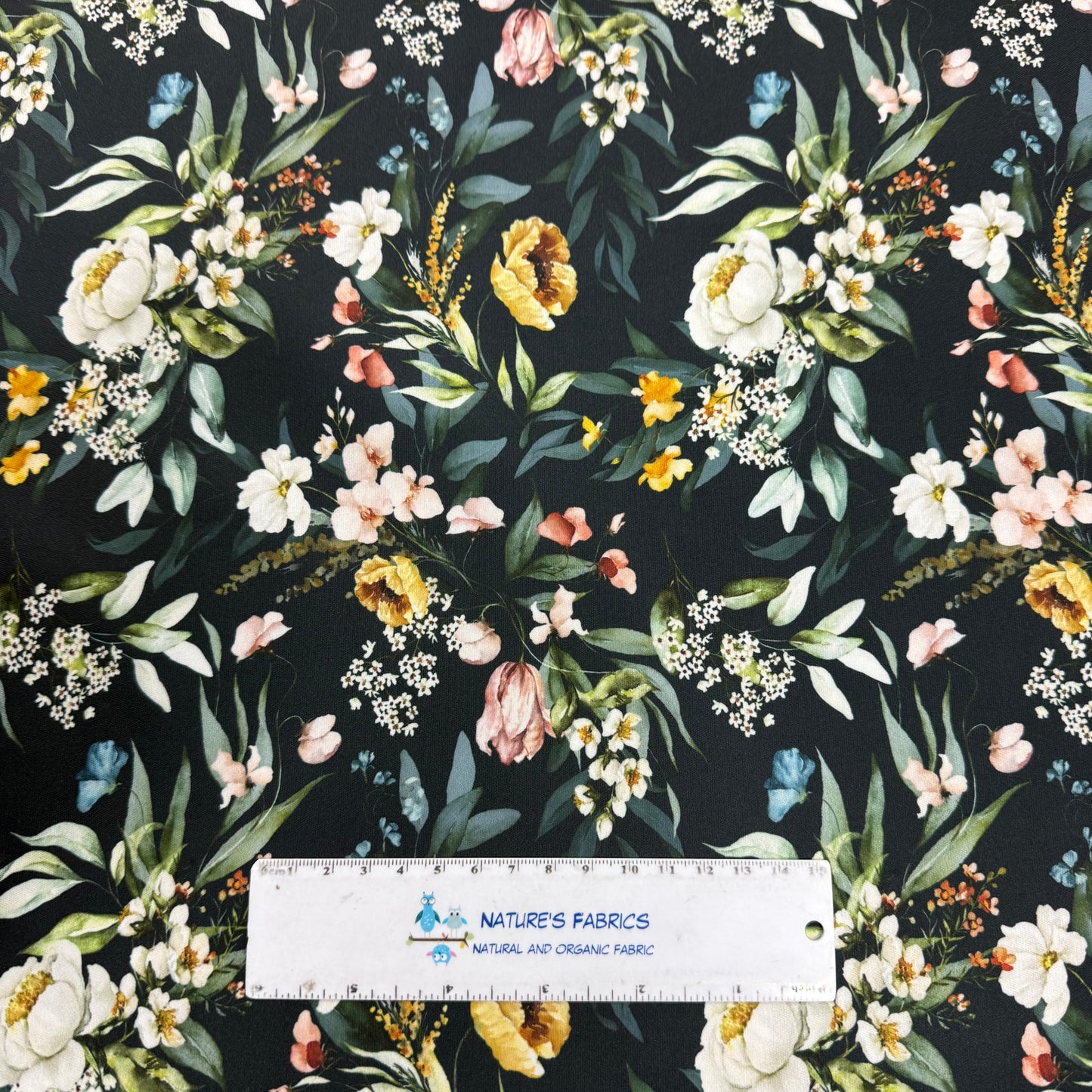 Antique Floral Bouquet 1 mil PUL Fabric - Made in the USA