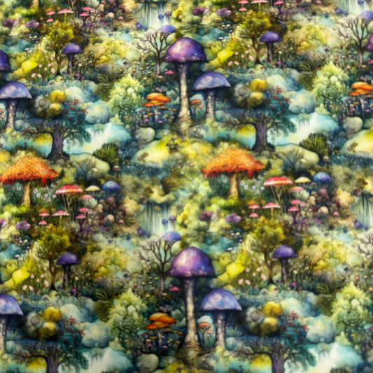 Enchanted Forest 1 mil PUL Fabric - Made in the USA