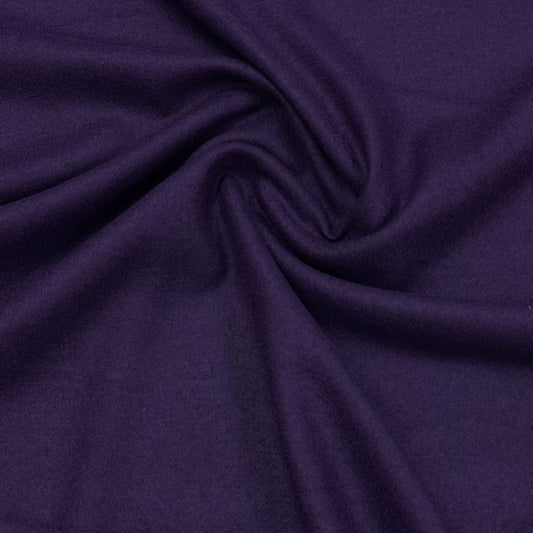 Eggplant Boiled Wool Fabric