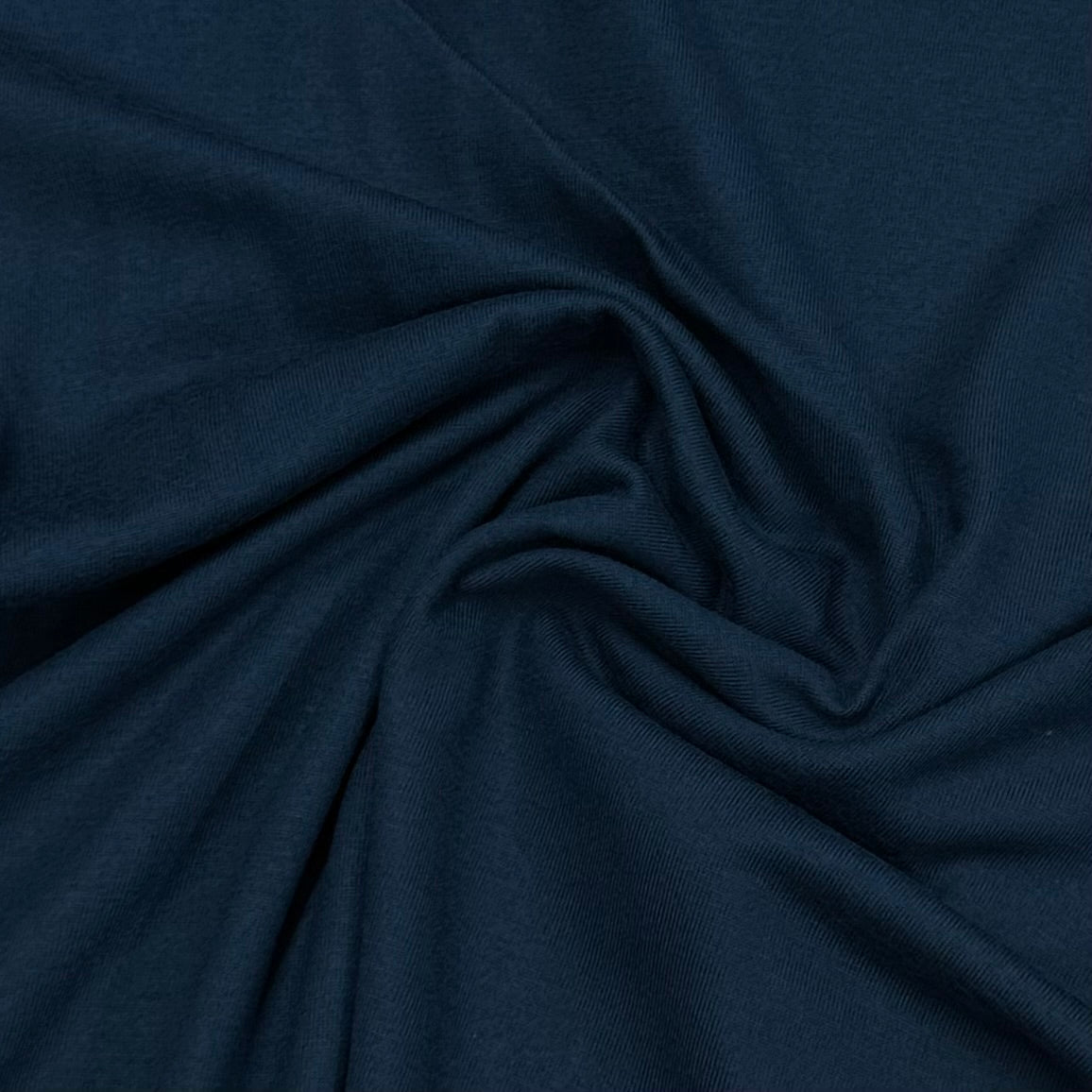 Teal Brushed Merino Wool Jersey Fabric