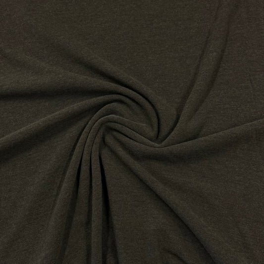 Olive Merino Wool/Spandex Jersey Fabric