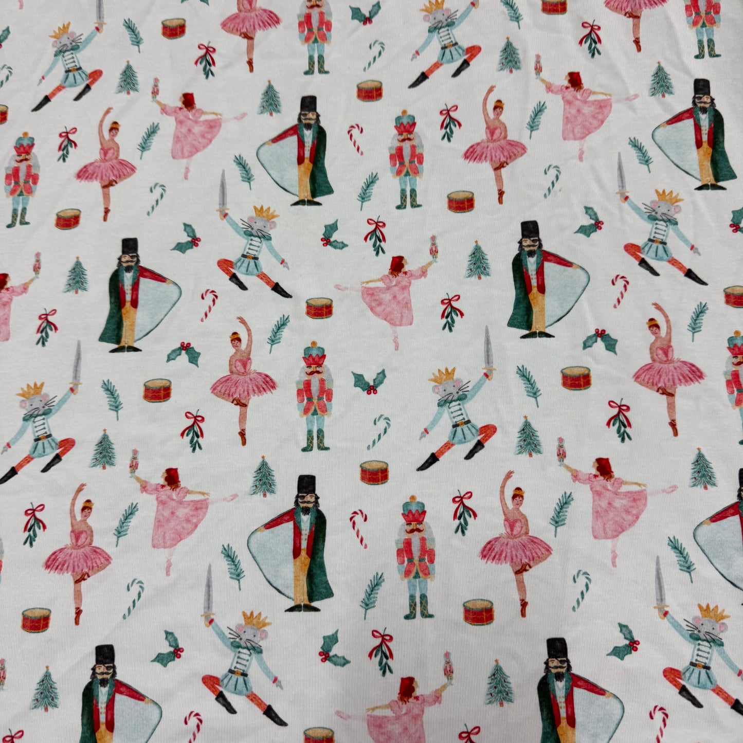 March of the Nutcracker on Bamboo/Spandex Jersey Fabric - 200 GSM