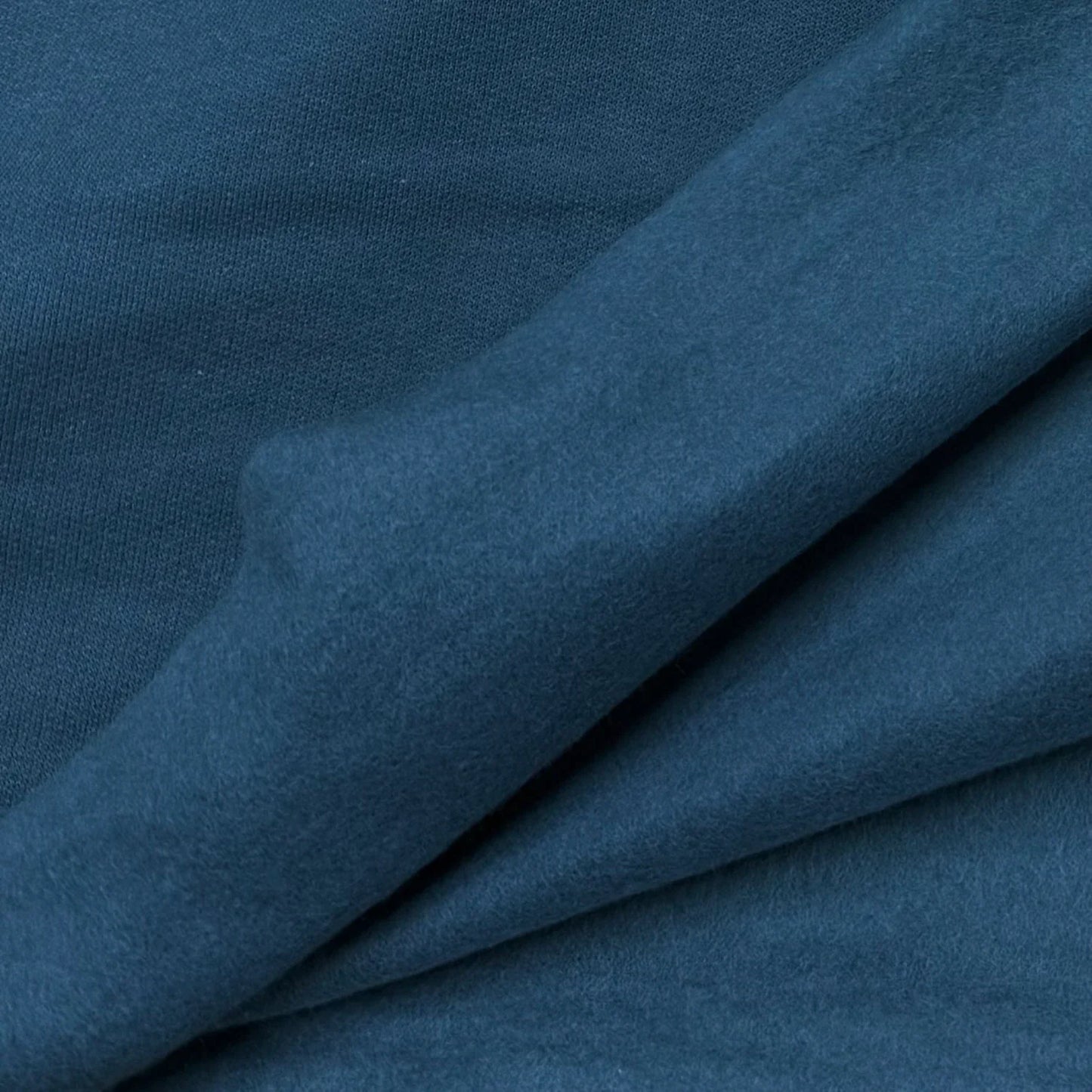 Teal Cotton Fleece Fabric
