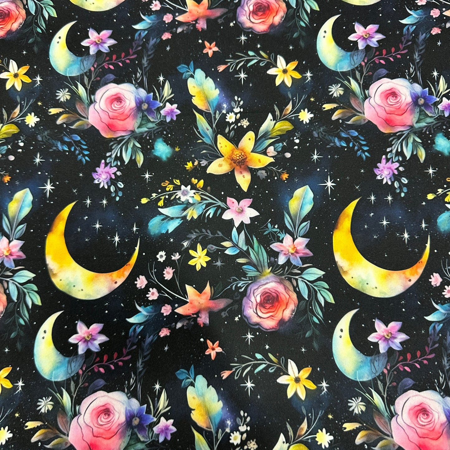 Magic Moon Garden 1 mil PUL Fabric - Made in the USA