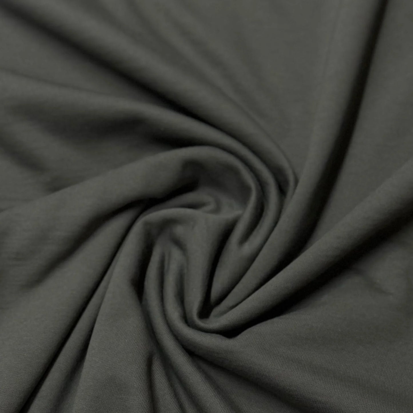 Dark Gray Cotton Fleece Fabric
