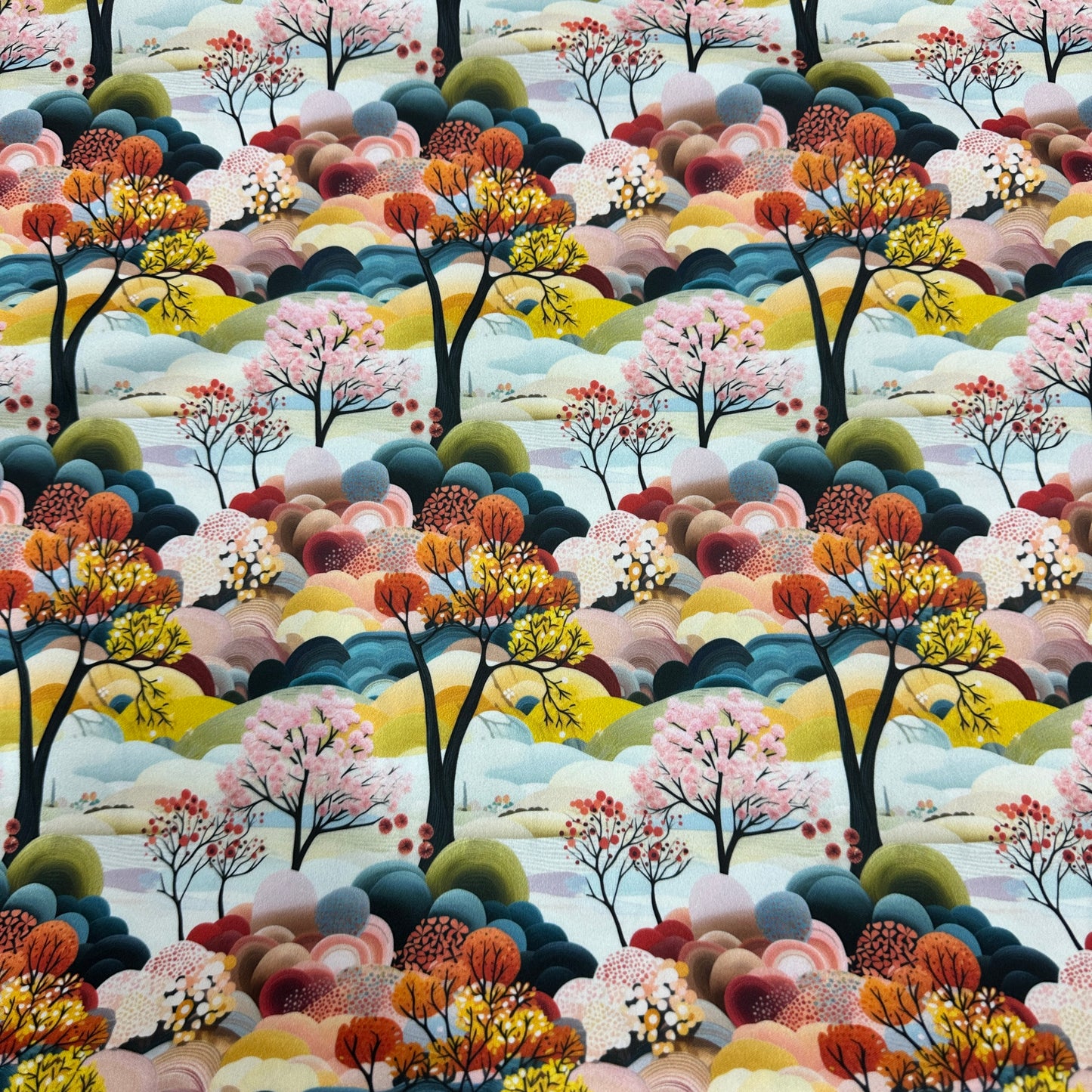 Colorful Natural Murals 1 mil PUL Fabric - Made in the USA