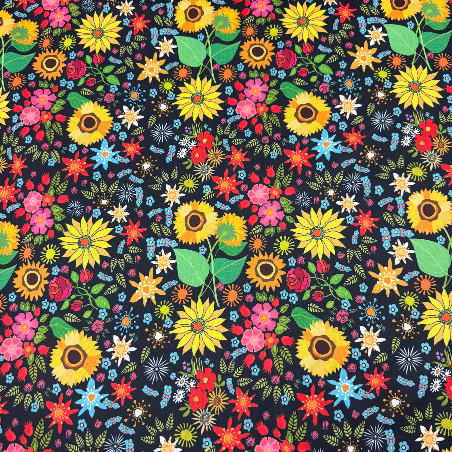 Fall Wildlfowers 1 mil PUL Fabric - Made in the USA