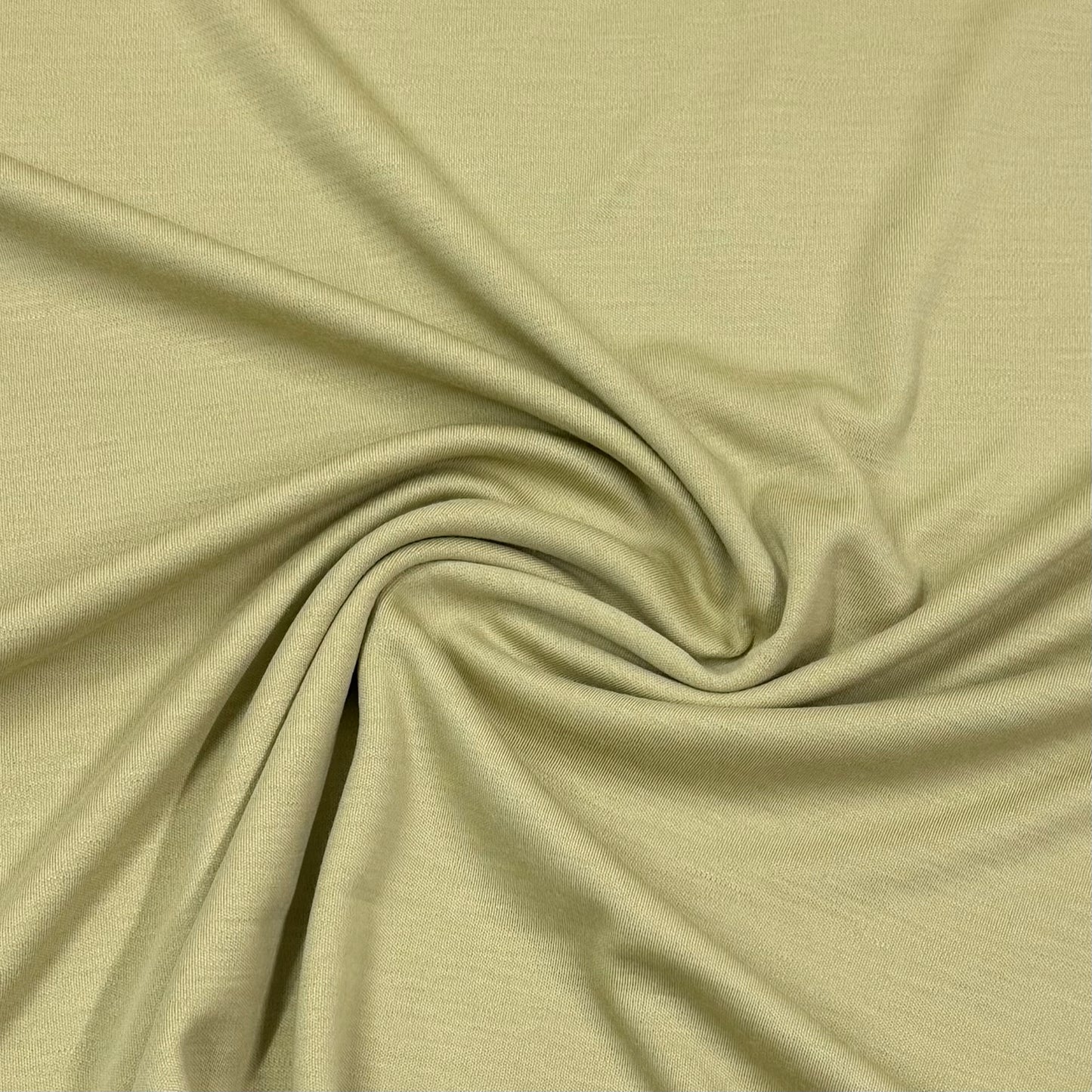 Wheat Merino Wool Blend Interlock Fabric