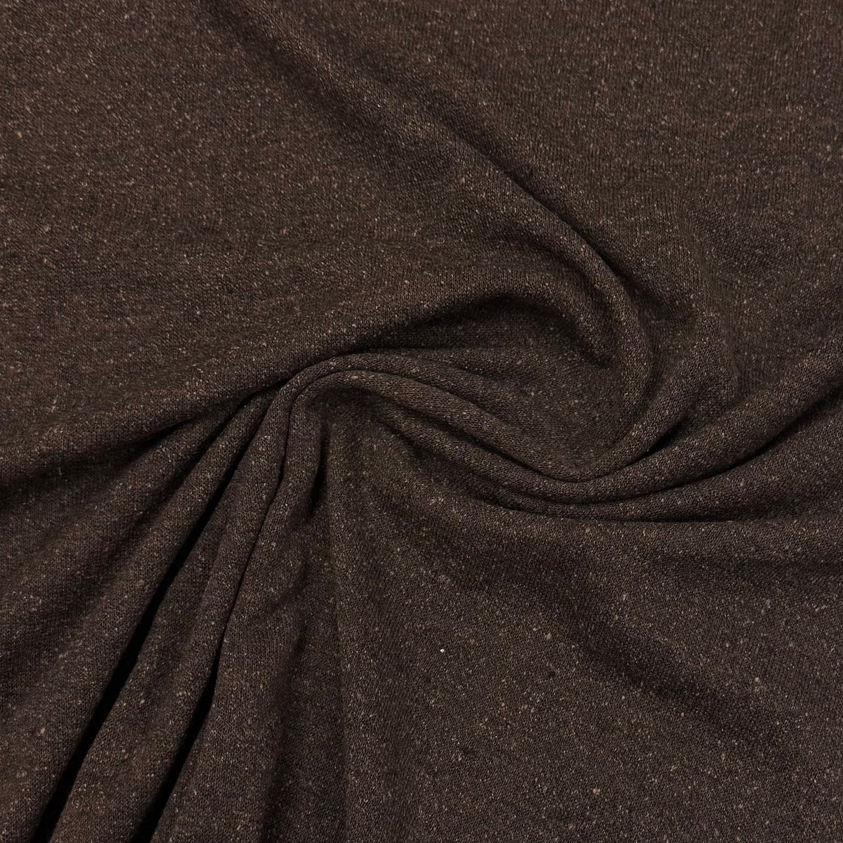 Chocolate Bark Merino Wool Silk Jersey Fabric
