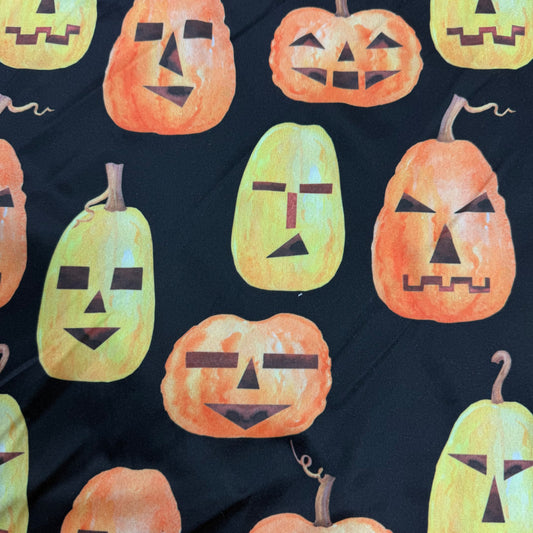 Pumpkin Toss on 1 mil PUL Fabric - Made in China- Seconds