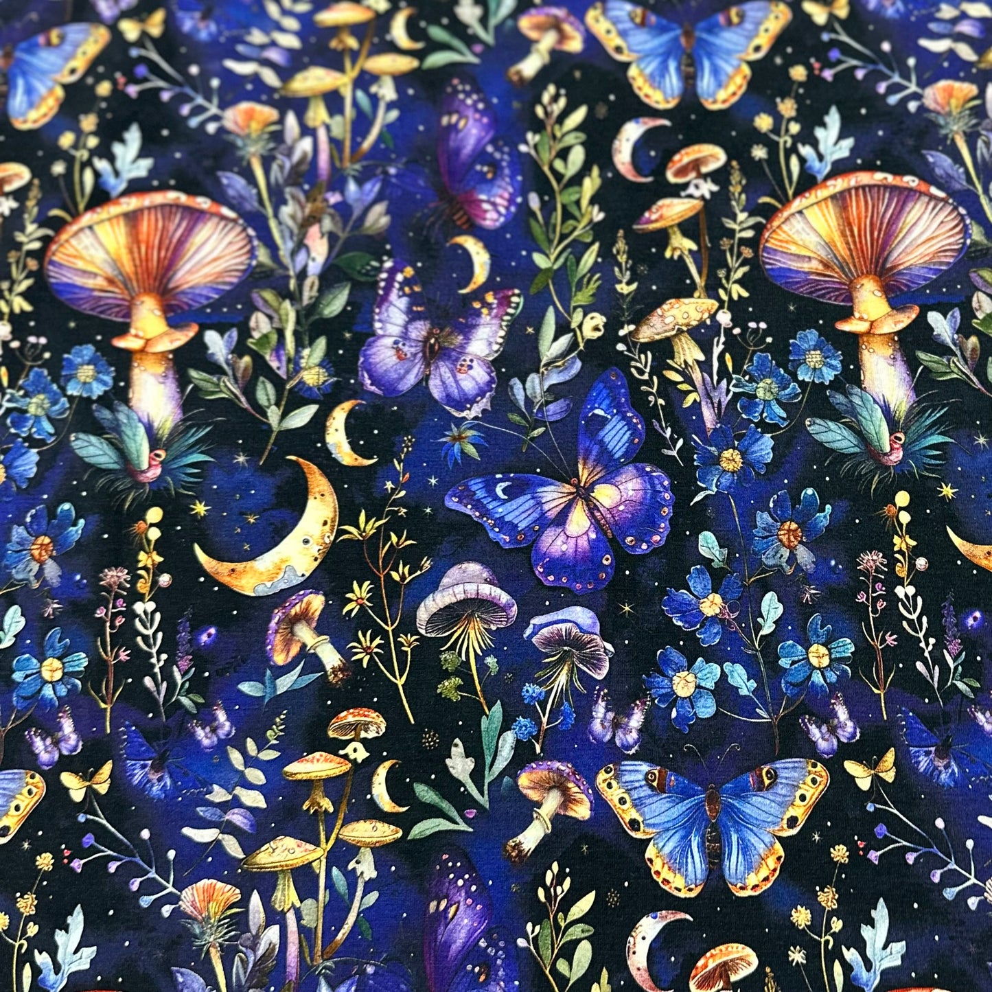 Midsummer Nights on Bamboo/Spandex Jersey Fabric