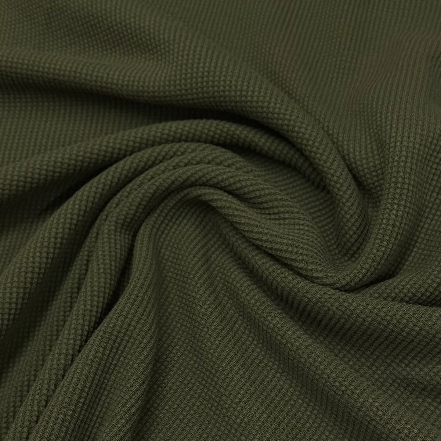 Spirulina Organic Cotton Waffle Thermal Fabric