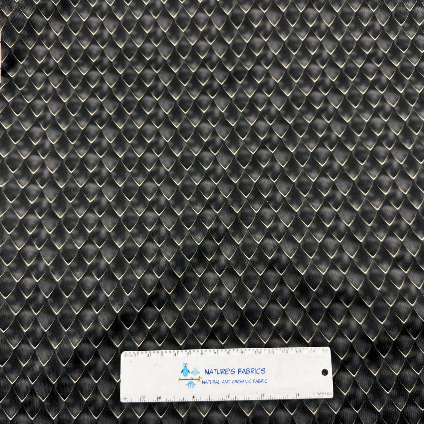 Black Dragon Scales 1 mil PUL Fabric - Made in the USA