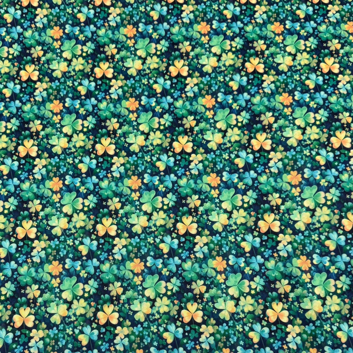 Multicolor Shamrocks 1 mil PUL Fabric - Made in the USA
