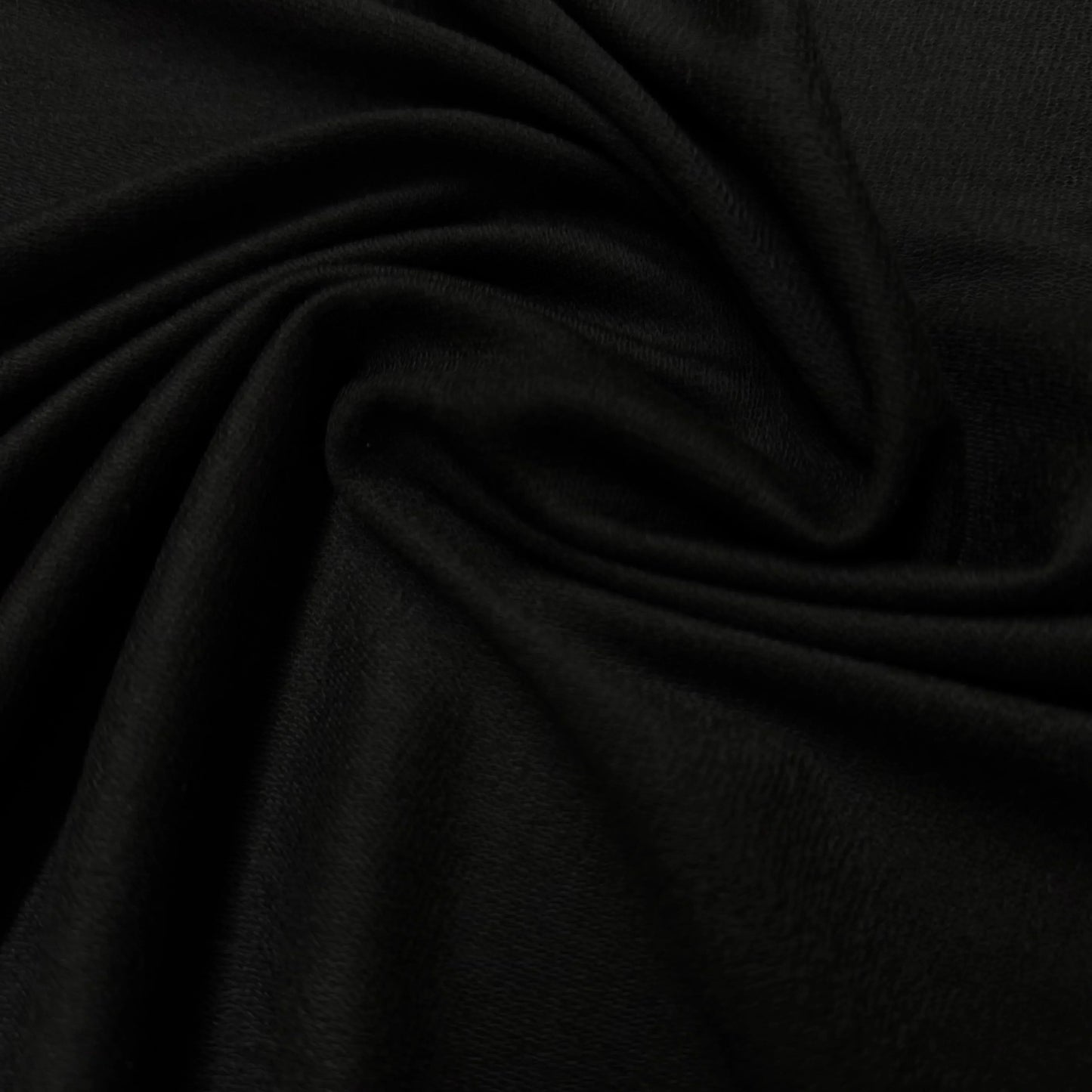 Black Bamboo Stretch French Terry Fabric - 300 GSM, $14.99/yd, 15 Yards
