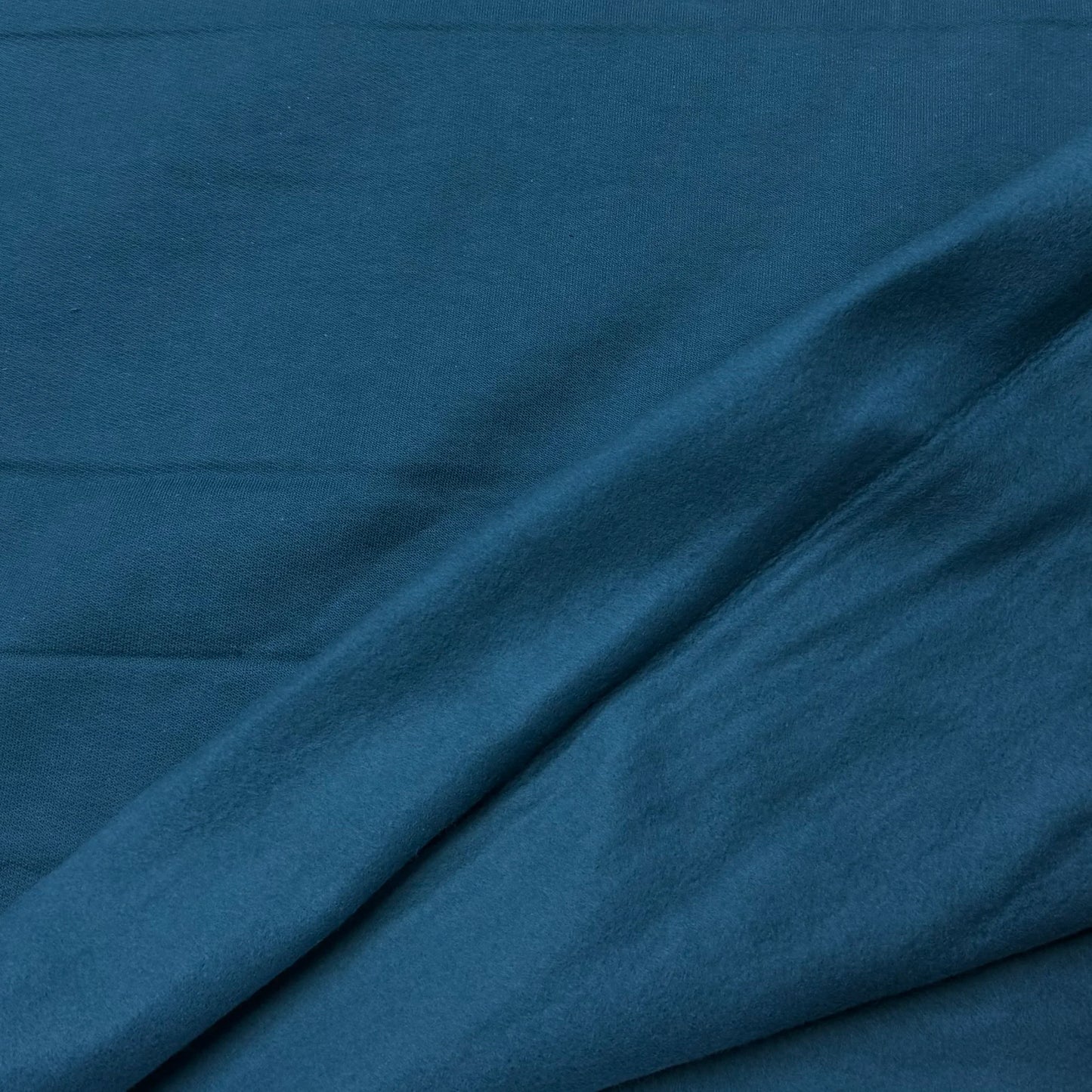 Teal Cotton Fleece Fabric