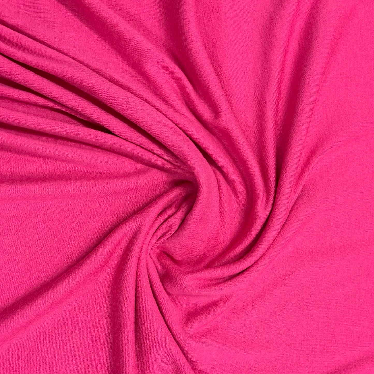 Hot Pink 100% Washable Merino Wool Interlock Fabric - Mulesing Free