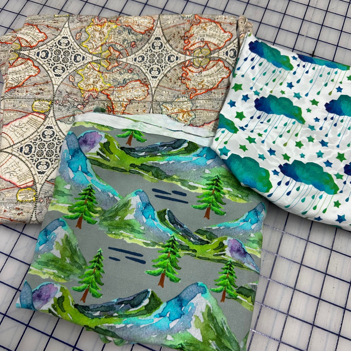 Map Fabric Bundle G1023