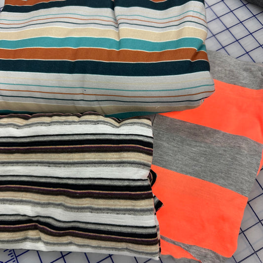 Orange Stripe Fabric Bundle G1013