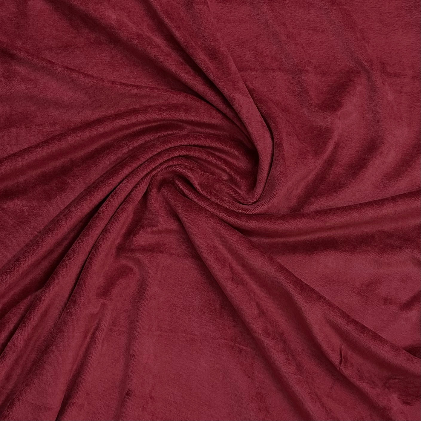 Red Bamboo Velour Fabric - 280 GSM, $11.91/yd, 15 Yards