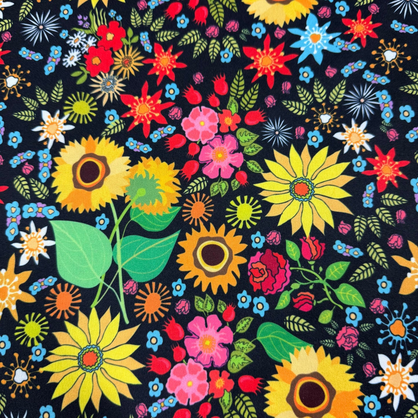 Fall Wildlfowers 1 mil PUL Fabric - Made in the USA
