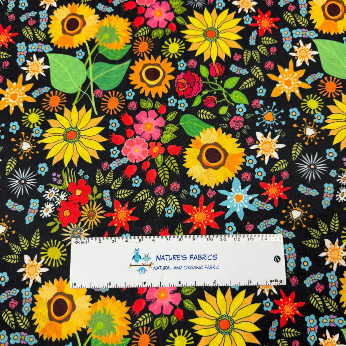 Fall Wildlfowers 1 mil PUL Fabric - Made in the USA