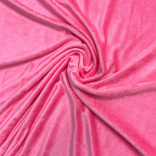 Camelia Rose Bamboo Velour Fabric