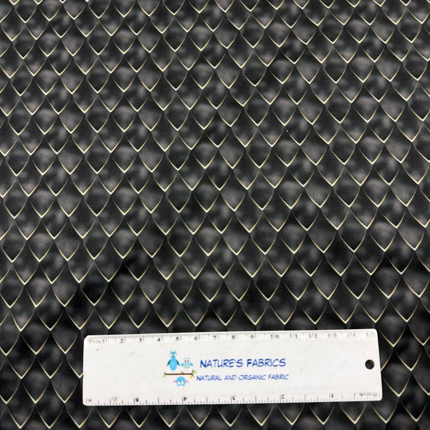 Black Dragon Scales 1 mil PUL Fabric - Made in the USA