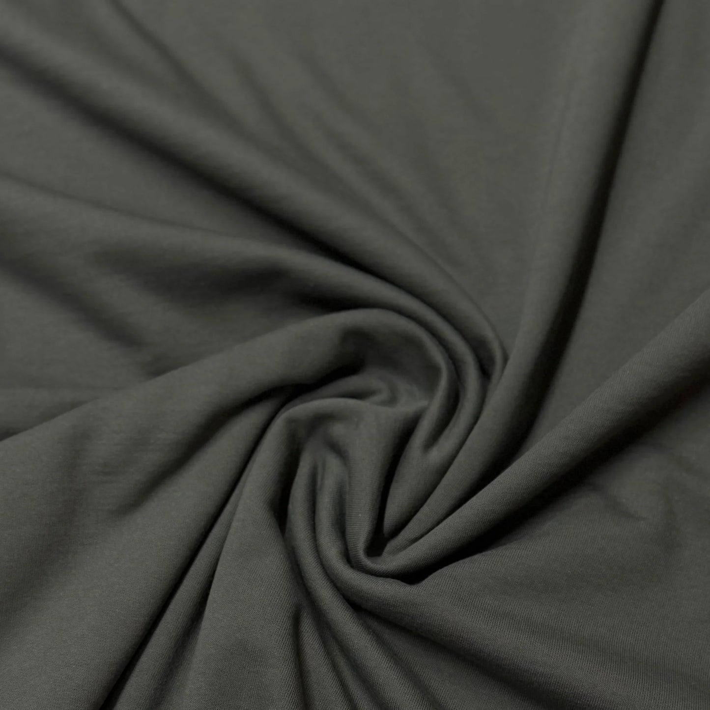 Dark Gray Cotton Fleece Fabric