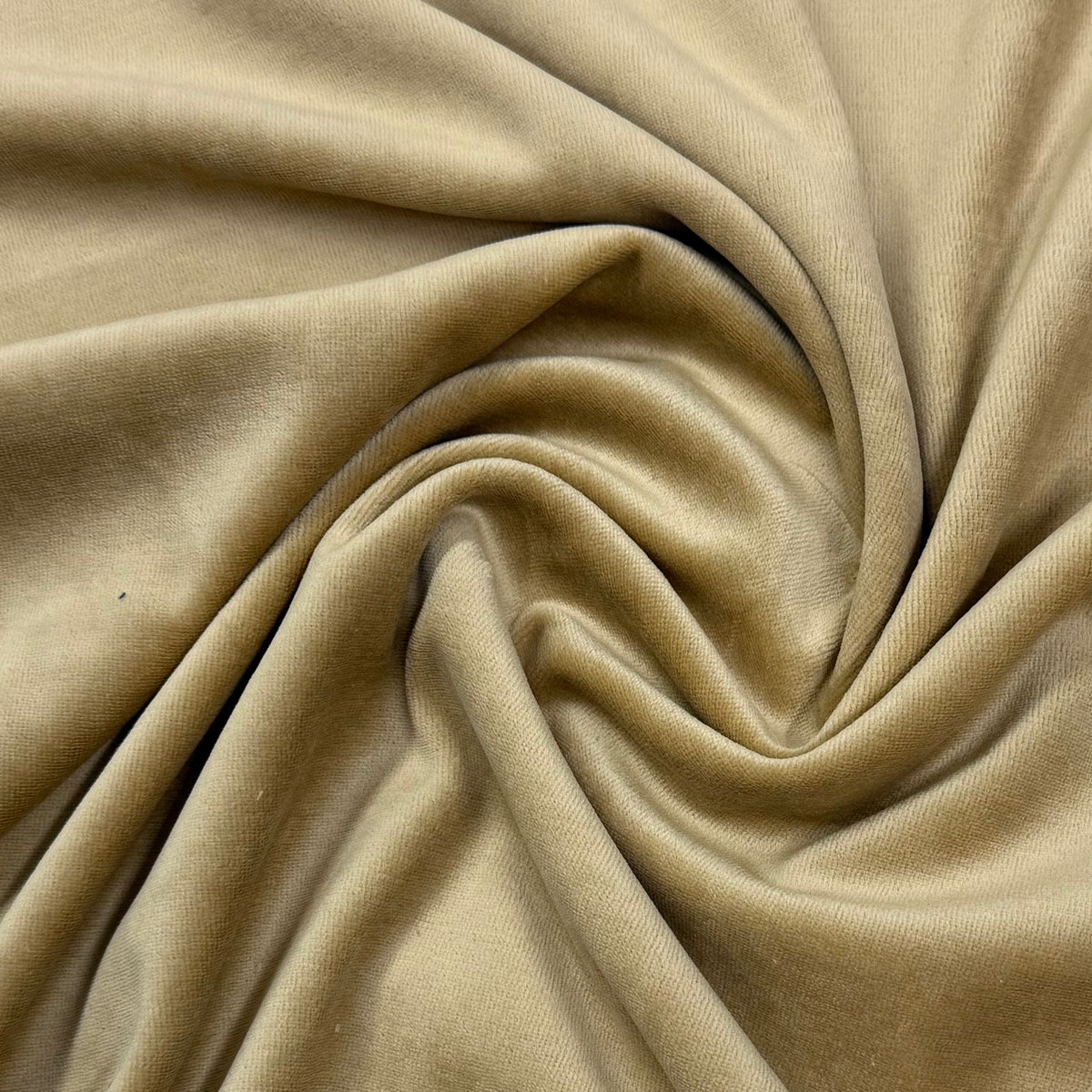 Camel Cotton Velour Fabric