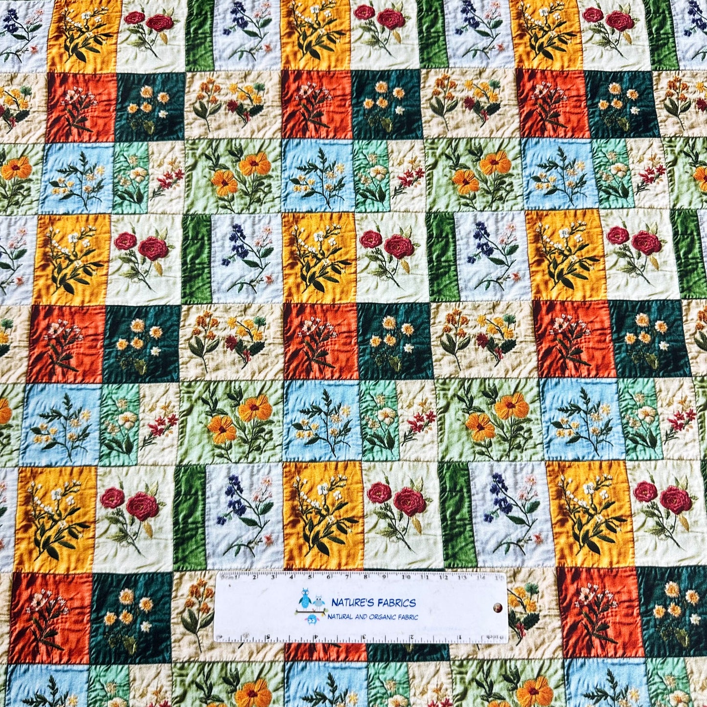 Patchwork Quilt 1 mil PUL Fabric - Made in the USA