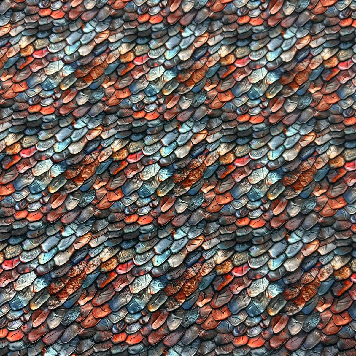 Mystic Dragon Scales Bamboo/Spandex Jersey Fabric