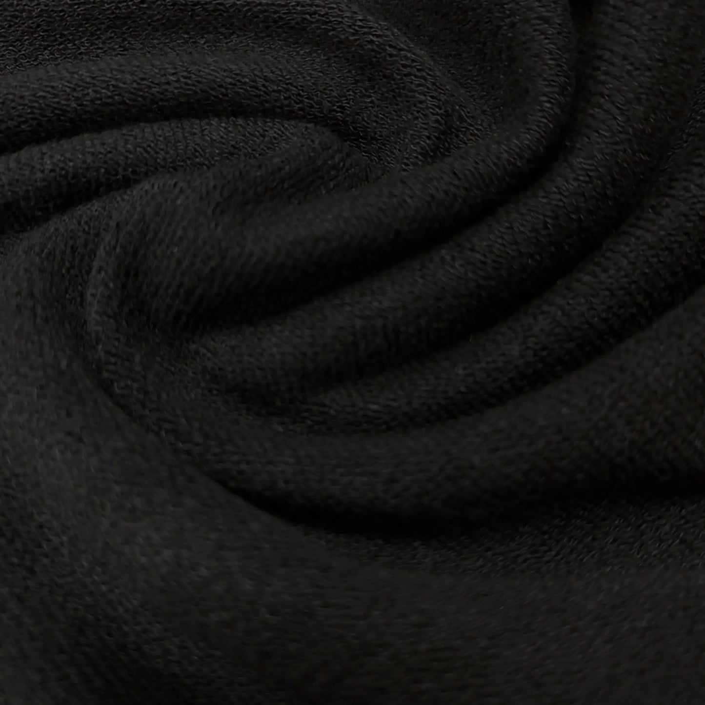 Black Bamboo Heavy French Terry Fabric - 500 GSM, $14.99/yd - Rolls
